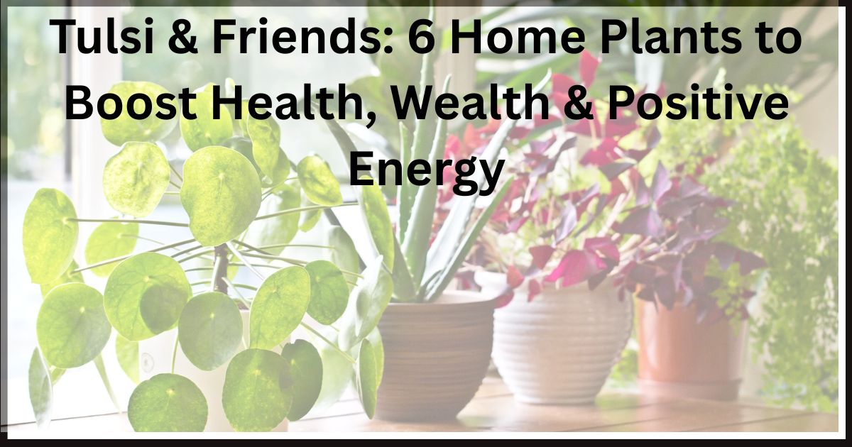 Tulsi & Friends: 6 Home Plants to Boost Health, Wealth & Positive Energy