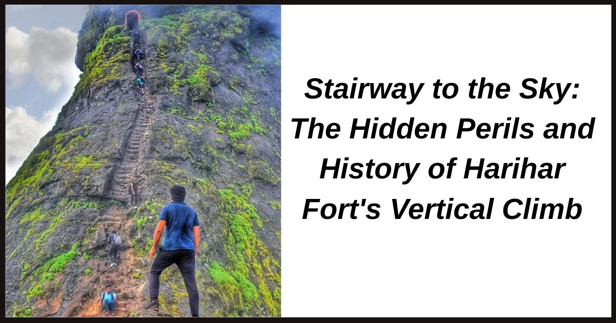 Stairway to the Sky: The Hidden Perils and History of Harihar Fort's Vertical Climb